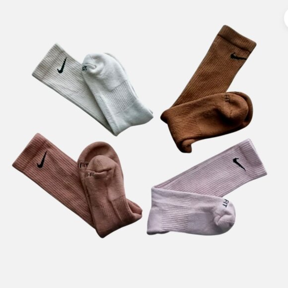 Nike Every Day Dri Fit Plus Cushioned Training Crew Socks - 4 Pairs Multicolor - Picture 3 of 8